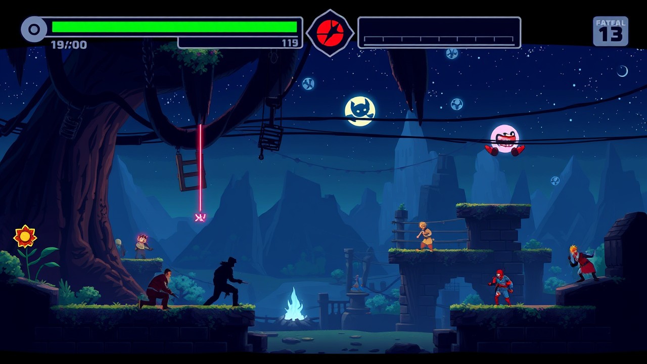 Fantasy RPG world with glowing runes